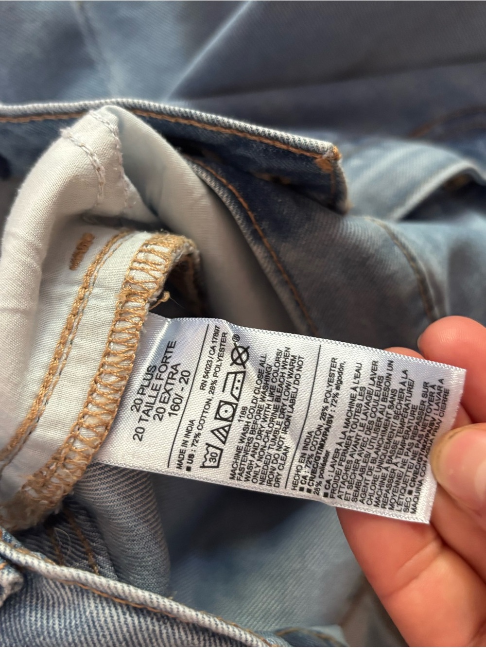 High-Rise Baggy Wide Leg Jeans Old Navy Women’s Size 20 Plus Faded Blue Y2K - Picture 5 of 13